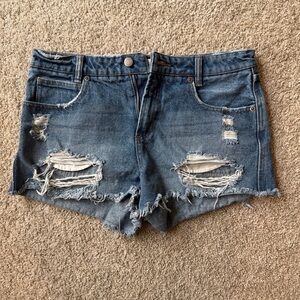 RVCA Distressed Denim Women Shorts